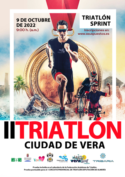 Más de 180 triatletas participarán en el II Triatlón “Ciudad de Vera” del próximo domingo