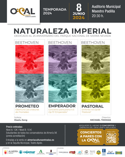 La Orquesta Ciudad de Almera desplegar las alas de ‘Naturaleza Imperial’ con un gran concierto este sbado en el Auditorio