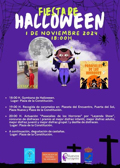 Canjyar se prepara para celebrar Halloween con un pasacalles, yincana y concurso de disfraces