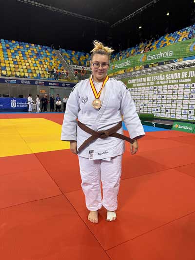 Alejandra Marn logra la medalla de bronce en el Campeonato de Espaa Absoluto de Judo 