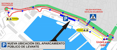 El Puerto de Almera reubica el parking pblico de Muelle de Levante mantenindolo para la ciudad