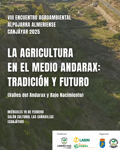 Canjyar se prepara para unas jornadas sobre la agricultura tradicional y de futuro del Medio Andarax