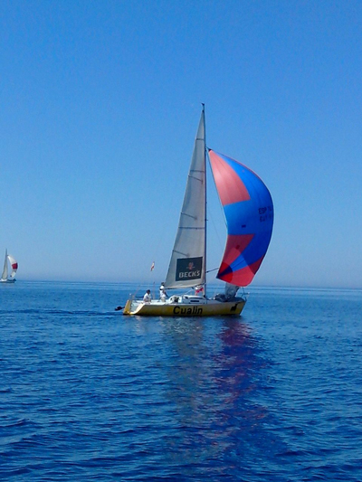 El barco Arrebatos, del C.N. Almerimar, vencedor de la I Regata/Travesa Almerimar-Adra