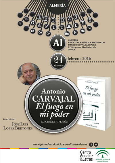 El Centro Andaluz de las Letras cierra su programacin de febrero con dos encuentros dedicados a la poesa 