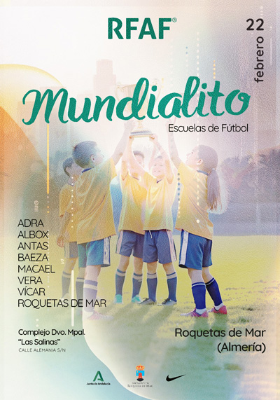 Roquetas de Mar acoger el XXIX Mundialito de las Escuelas Municipales de Ftbol en las categoras de alevn y benjamn